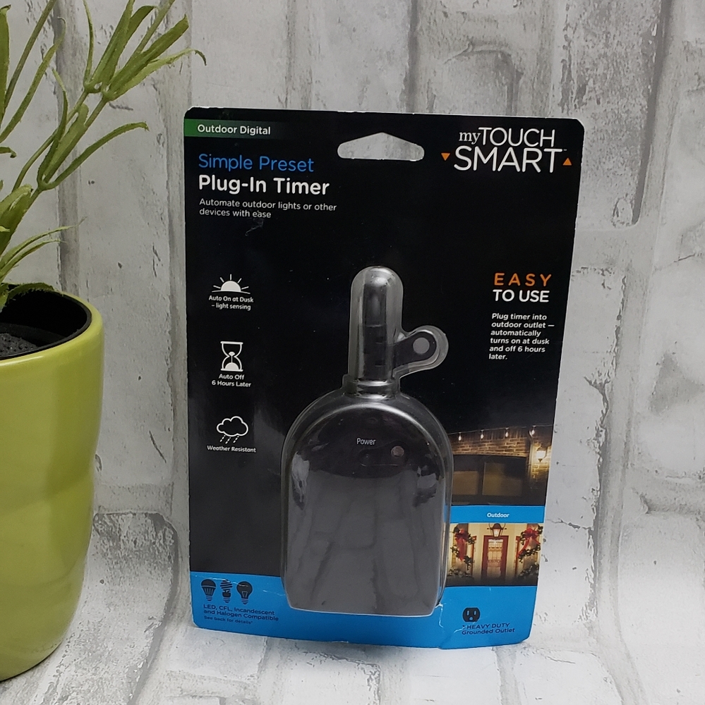 Outdoor Digital Simple Preset Plug-In Timer